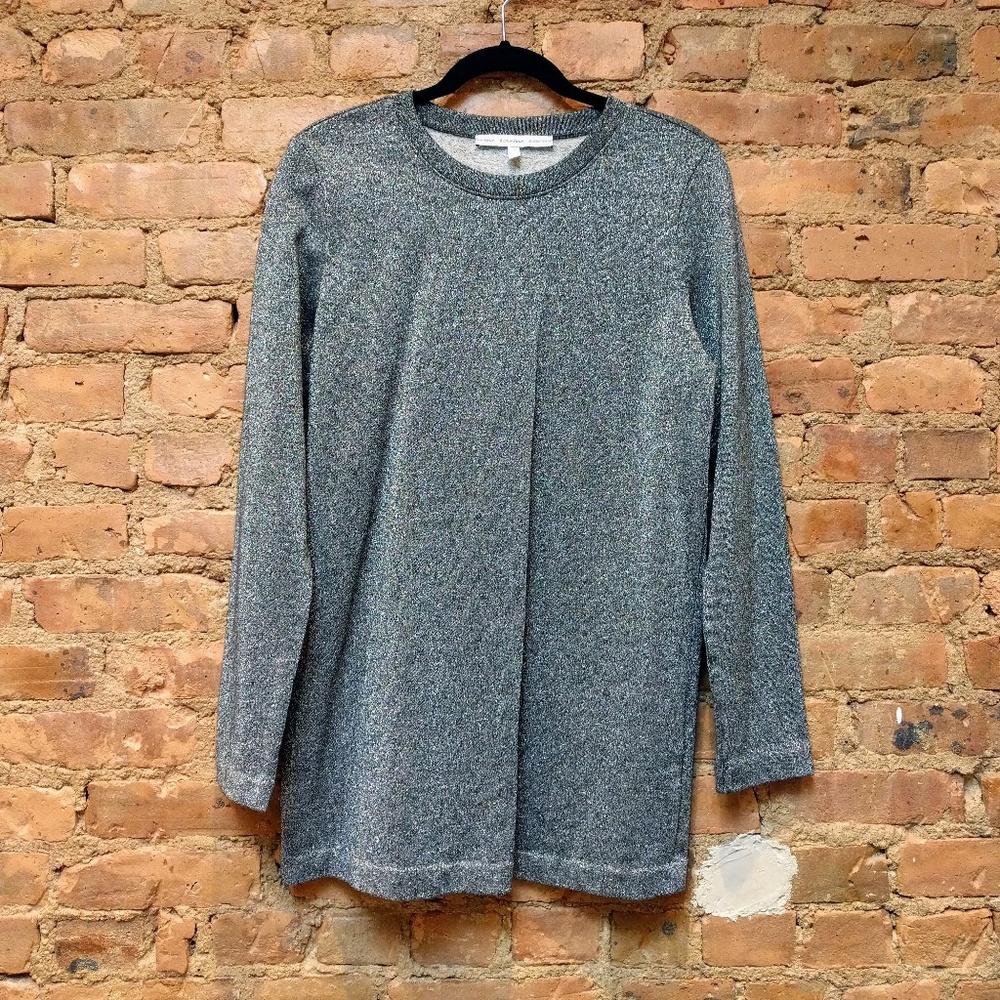Long Sleeve Silver Dress